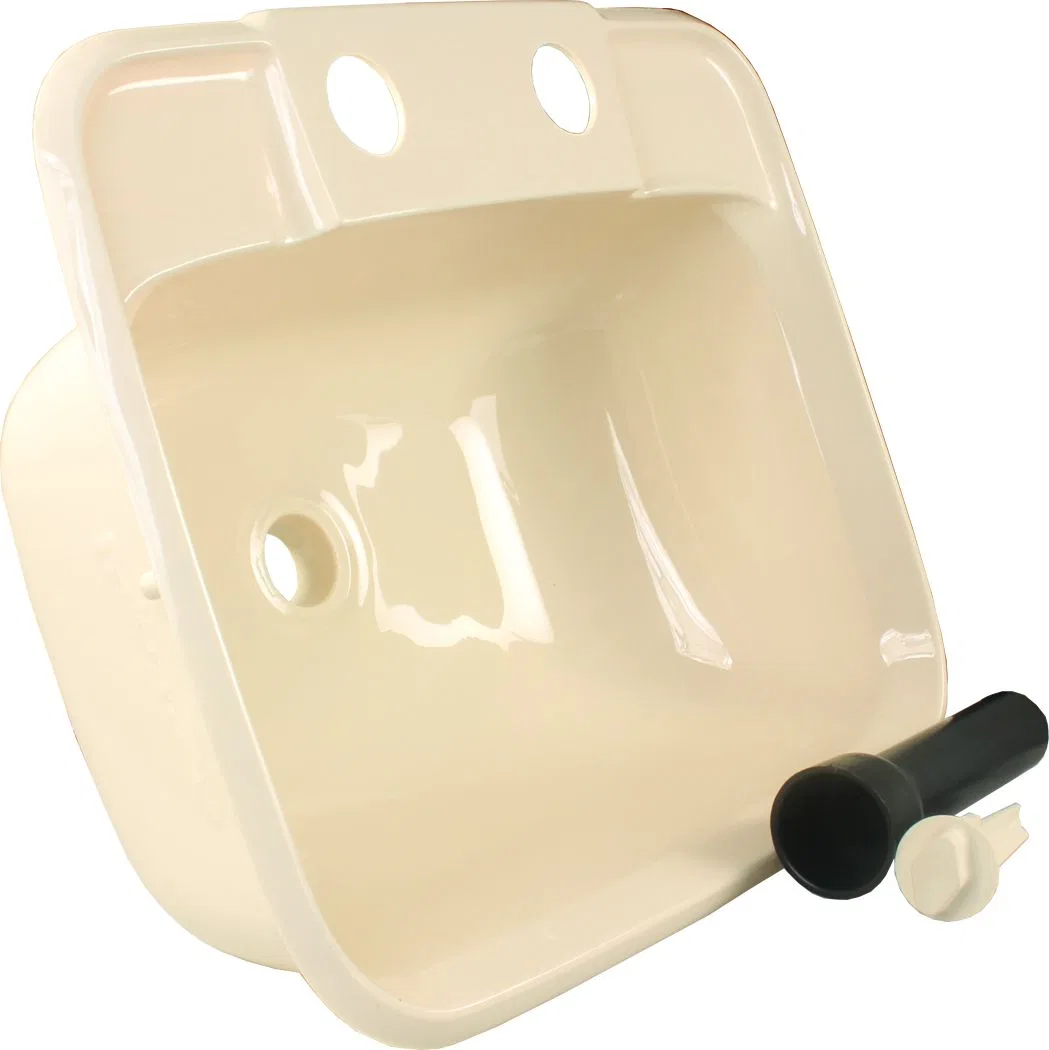 95361 – JR PRODUCTS Sink, Single Bowl Rectangular 6 Inch Height x 14-7/8 Inch Width x 12-3/8 Inch Depth Overall Dimen...